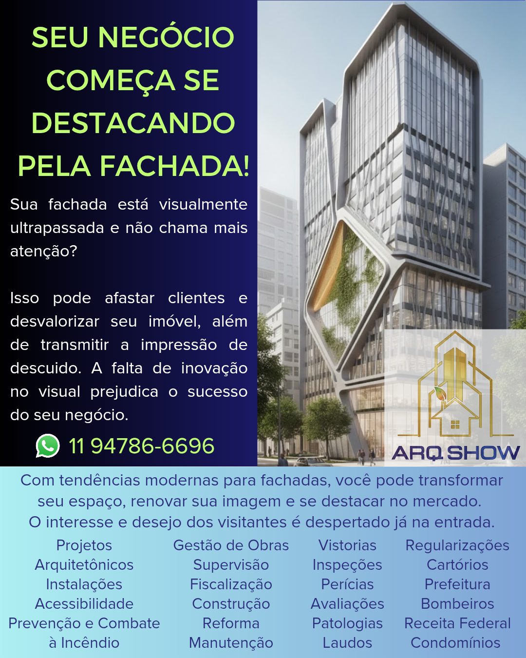 Trabalho de ARQ SHOW Projetos, Obras, Vistorias e Regularizações, foto 3