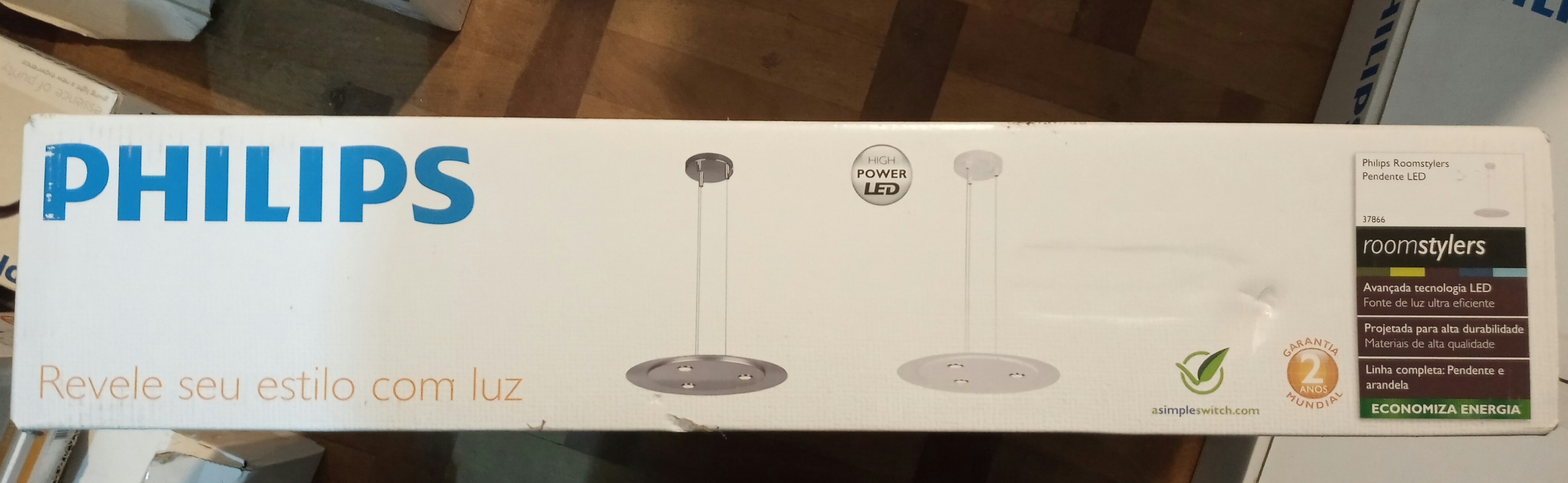 2 Pendentes novos Philips roomstylers suspension light redondo