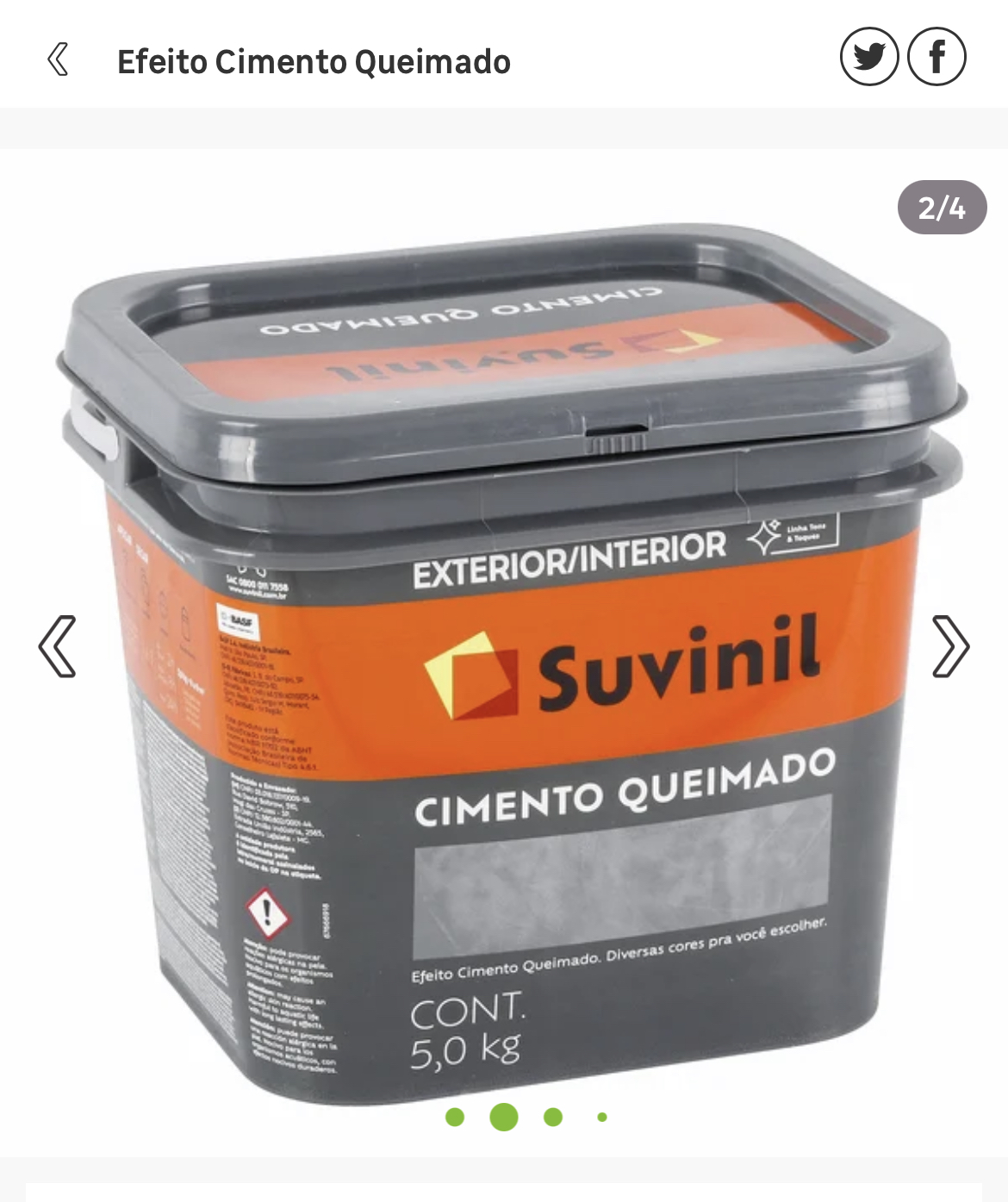 Suvinil Cimento Queimado Dia de Chuva