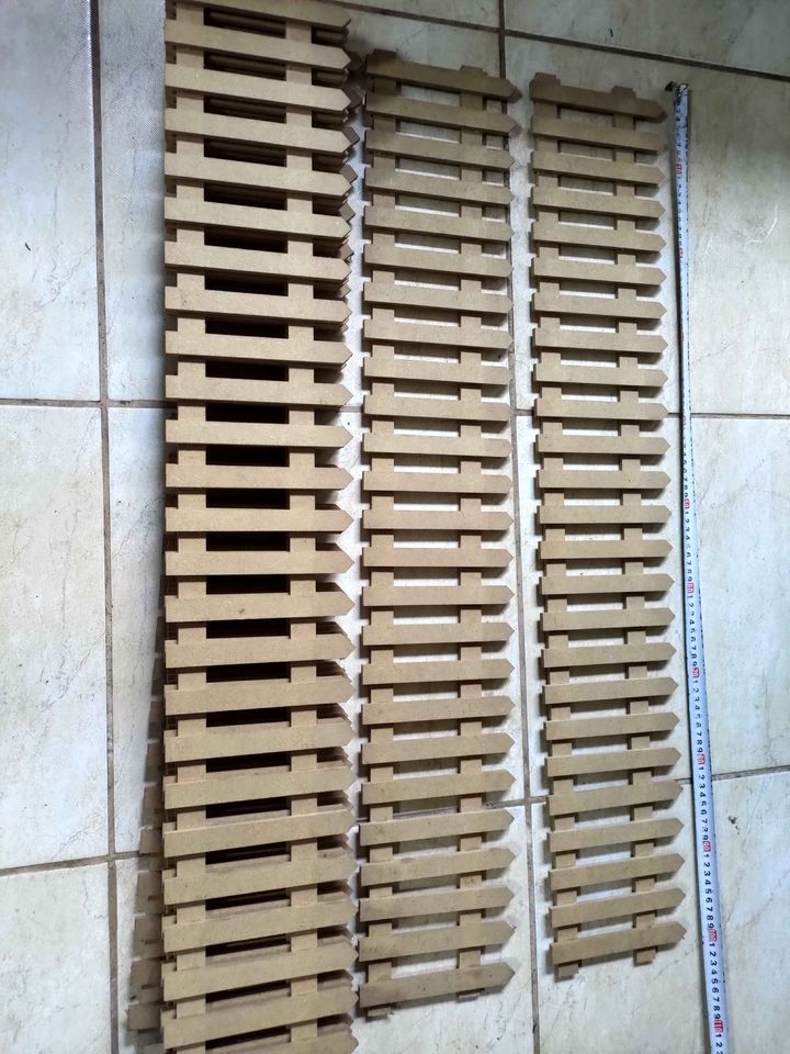 Cerquinha - cerca mdf crú 1m x 0,17m