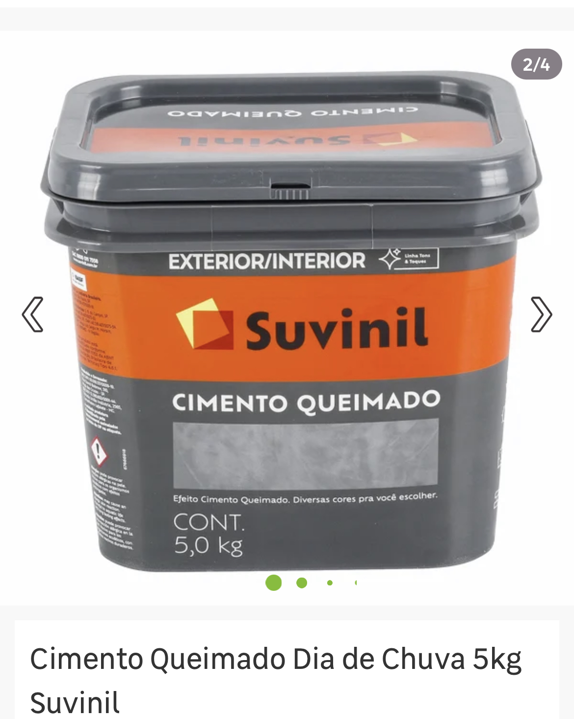 Suvinil Cimento Queimado Dia de Chuva