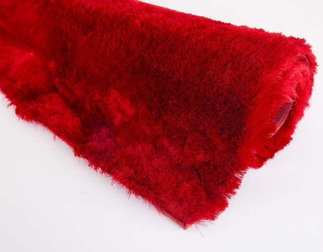 Tapetes Peludos Shaggy Cores Uva - Preto - Vermelho