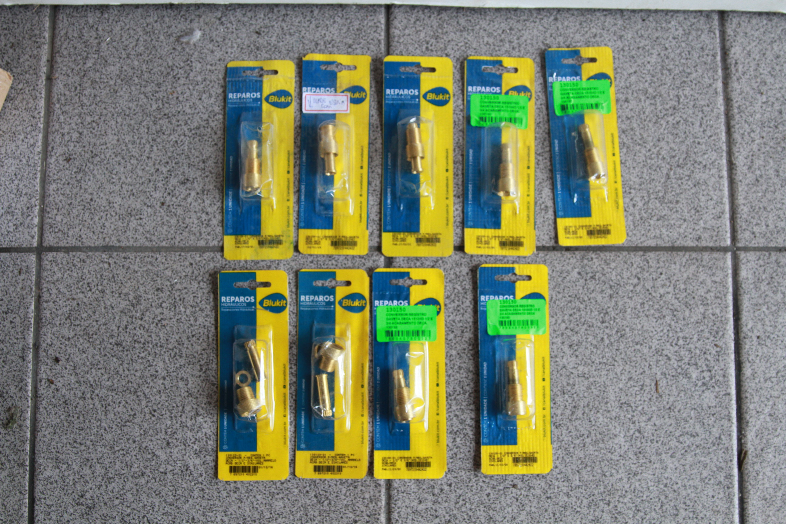 Conversores registro gaveta diversos 1/2 - 3/4 BLUKIT  (09 UNIDADES)
