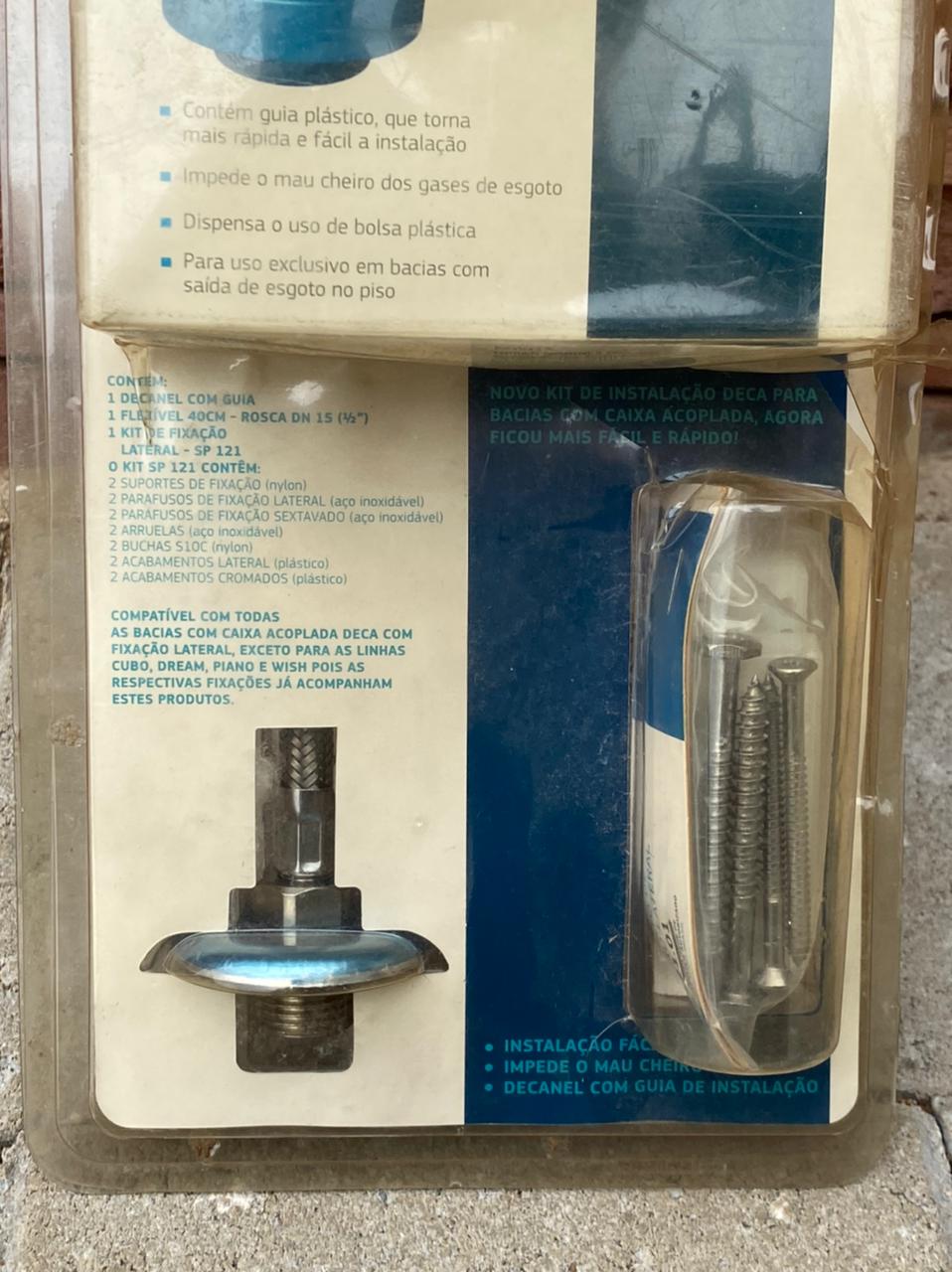 Kit de instalação para bacia com caixa acoplada Deca