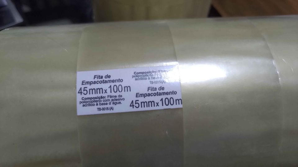 Fita Adesiva 45mmX100m e 45mmx45m Transparente