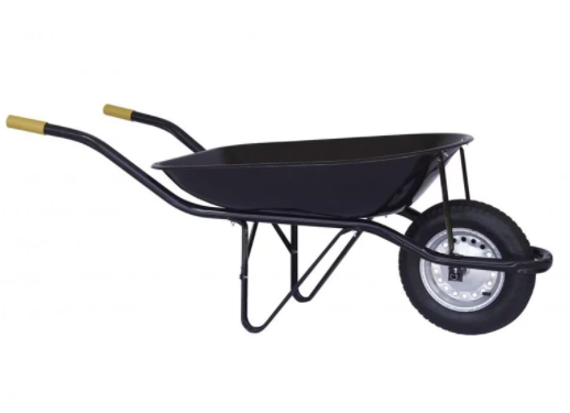 CARRINHO DE MÃO DE FERRO COM PNEU E CÂMARA 3.25 45L PRETO - MAESTRO