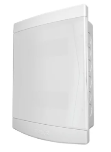 QUADRO DISTRIBUIÇÃO DE EMBUTIR 6/8 DISJUNTORES COM BARRAMENTO PORTA BRANCA - TIGRE