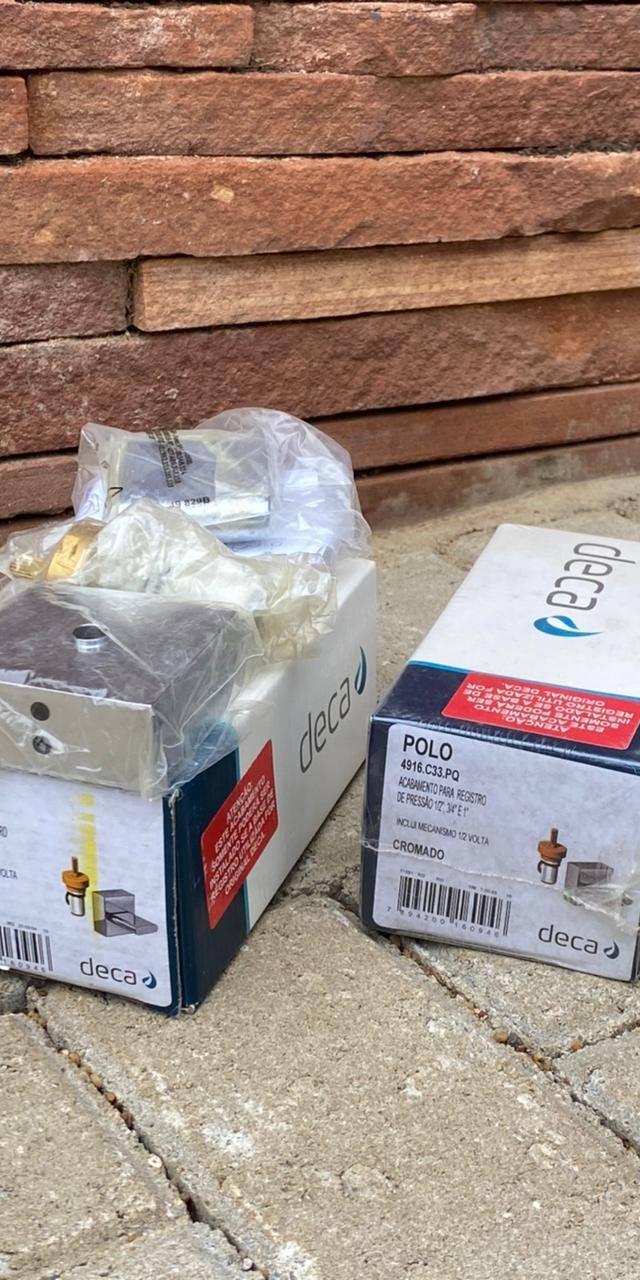 Acabamento para registro de pressão Deca