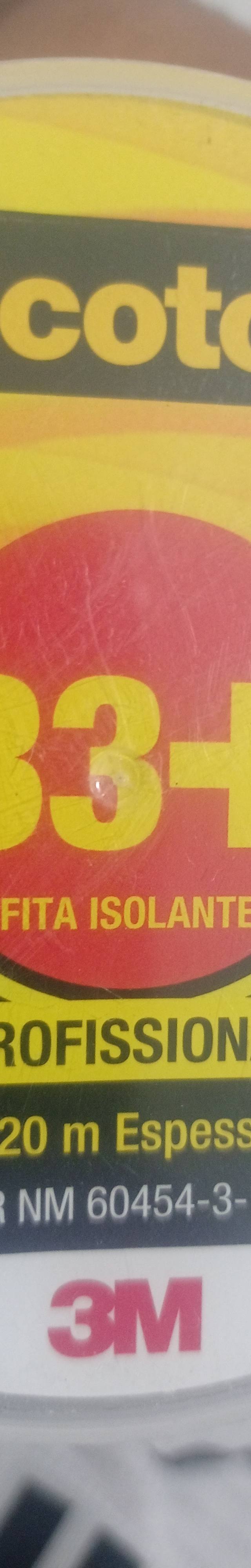 Fita isolante 3M scotch 3+